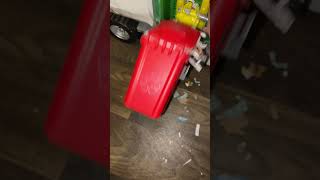 Toy garbage truck fails 3 times on one bin garbagetruck toygarbagetruck [upl. by Enimassej]