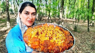 Zereshk Polo Ba Morgh  Traditional Persian Barberry Rice with Chicken  زرشک پلو با مرغ [upl. by Ellenahs]