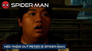 Ned Finds Out Peter Is SpiderMan  4K  SpiderMan Homecoming  With Captions [upl. by Amoakuh460]