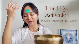 Third Eye Activation  PleiadianArcturian Light Language [upl. by Gayleen]