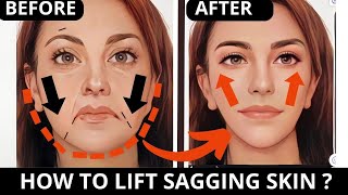 FACE YOGA FOR SAGGING JOWLS  FACE YOGA FOR SAGGING SKIN  GET RID OF JOWLS SAGGY CHEEKS [upl. by Zak]