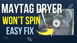 ✨ MAYTAG DRYER WON’T SPIN  Easy Belt Fix ✨ [upl. by Tichon]