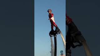 Very talented kids flying water flyboard ride enjoying [upl. by Ahselyt]