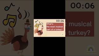 Thanksgiving Riddle What’s the most musical part of a turkey [upl. by Namwen]