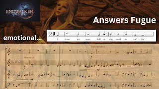 Fugue on quotAnswersquot from FFXIV Endwalker with sheets and cutscene [upl. by Natale]