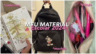 MEU MATERIAL ESCOLAR 2024📚🖊️ [upl. by Llebanna144]