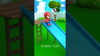 Lil Spidey playing and Annoying Hulk 😂 hulk spiderman funnyanimation blenderanimation hero [upl. by Ellenor]