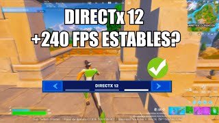 240 FPS usando DIRECTX 12 TEST FPS 🚀 Fortnite Chapter 5 Season 2 ✅ [upl. by Elkraps620]