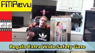 How to Install Regalo Extra Wide Walk Thru Safety Gate  How to Install Walk Thru Baby Gate  FMRevu [upl. by Annola]