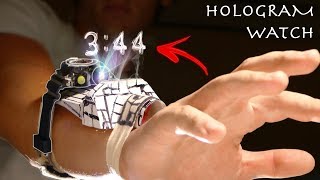 How To Make a 40 HOLOGRAPHIC Smart Watch Simple Futuristic Build [upl. by Gnilrits17]