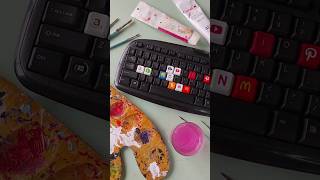 customised keyboard part 10 art acrylic drawing artist acrylicdrawing acrylicpainting paintin [upl. by Yelkcub]