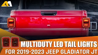 Install American Modified Multiduty LED Tail Lights for 1923 Jeep Gladiator JT [upl. by Lissie]