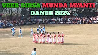 VEER BIRSA MUNDA JAYANTI DANCE 2024  birsa munda jayanti dance viralvideo abanvlog [upl. by Anahsak]