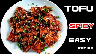 Tastiest Garlic Tofu Recipe Restaurant Style Crispy Garlic Tofu  How to cook Tofu volg cooking [upl. by Adihsaar869]