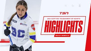 2024 SCOTTIES TOURNAMENT OF HEARTS HIGHLIGHTS Pool Play  Ontario vs British Columbia [upl. by Nilorac]