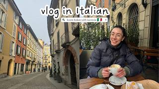 Italian vlog una passeggiata a Milano un paio di consigli su libri e podcast Subtitles [upl. by Deerdre]