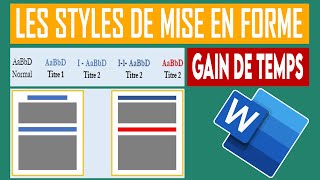 WORD  Comment utiliser les STYLES de MISE EN FORME sur Word [upl. by Corso536]