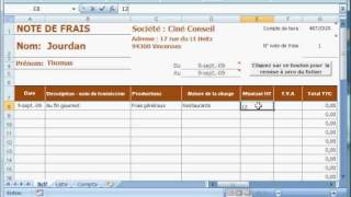 Tutoriel1  Comment saisir la note de frais [upl. by Ennovyhc842]