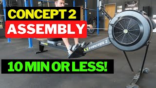 Concept 2 Rower Assembly The FASTEST WAY To Assemble [upl. by Nauwaj338]