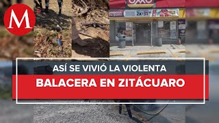 Se registran nuevos enfrentamientos y bloqueos en Zitácuaro Michoacán hay dos muertos [upl. by Ferd428]