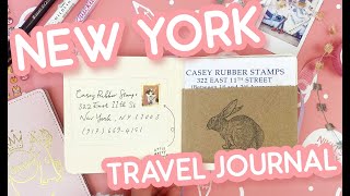 Travel Journal Flip Through ✈️ New York 🍎 [upl. by Ijan]