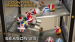 SEASON 23  COUNTRIES MARBLE RACE  MARBLE RUN [upl. by Atteragram]