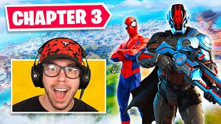 New CHAPTER 3 BATTLE PASS in Fortnite SPIDERMAN [upl. by Yblehs]