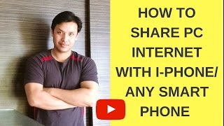 How to share my PC internet with Mobile AndroidiOS [upl. by Ynneb]