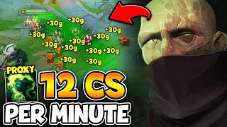 How I farmed 12 CS per minute with Double Proxy Singed SEASON 14 PROXY STRATEGY [upl. by Yot]