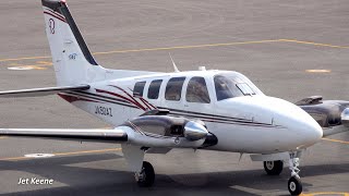 Beechcraft G58 Baron Takeoff amp Landing  Kohnan Aerodrome in February 2019 [upl. by Duarte]