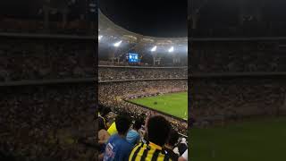 امواج الملعب كامل جمهور الاتحاد السعودي يبدع في مباراة الاتحاد والطائي [upl. by Anaxor500]