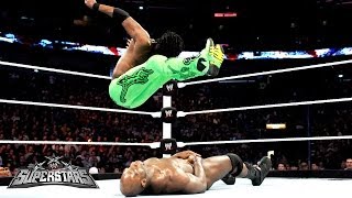 Kofi Kingston vs Titus ONeil WWE Superstars April 10 2014 [upl. by Acinhoj]