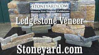 Ledgestone Natural Stone Veneer Overview  Stoneyardcom [upl. by Sitoiyanap]