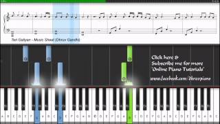 Teri Galiyan  Ek Villain  Piano TutorialLesson  MusicSheet  MIDI │▌▌│ [upl. by Macdonell259]