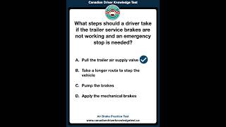 Air Brake Practice Test  Audio  Canadian Driver Knowledge Test canadiandrivingtest drivingtest [upl. by Aiksa]