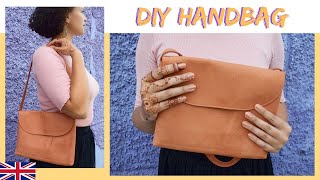 How to sew a HANDBAG with pattern  DIY MODE tutorial [upl. by Gurolinick351]