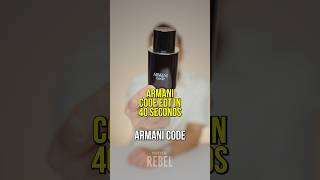 Armani Code EdT Review in 40 seconds Armani Code eau de toilette for men [upl. by Akemyt]