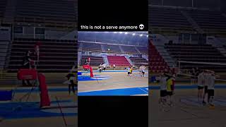 Can we call this a serve A player reaches half of the court while serving volleyball [upl. by Riocard254]