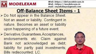 JAIIB  PPB  Off Balance Sheet Items [upl. by Winterbottom493]