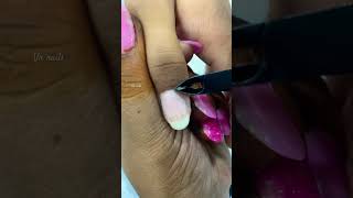 How to cut Cuticles for beginners  Getting new gel paint Simple amp Easy nails 💅 at home shorts [upl. by Tennaj]