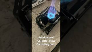 Just another cool quotcassettequot stove Im checking out on the channel stove hikingstove gasstove [upl. by Aicelav]