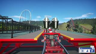 Maverick  Cedar Point  On and Off POV  Planet Coaster [upl. by Regazzi]