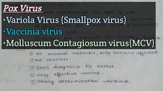 Pox Virus infections  small pox VirusVariola  Vaccinia Virus  Molluscum Contagiosum Virus [upl. by Haym181]