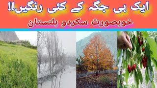 Different Weather Situation In Skardu  Aik Jaga Ki Kai Rangain Skardu [upl. by Lebana451]