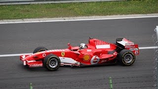 FERRARI RACING DAYS HUNGARORING 2015 F1 Clienti V10  V8 SOUND [upl. by Atnomed541]