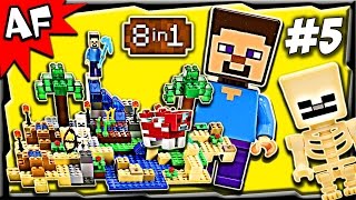 Lego Minecraft 21116 CRAFTING BOX Build 5 Animated Stop Motion Review [upl. by Sparks870]