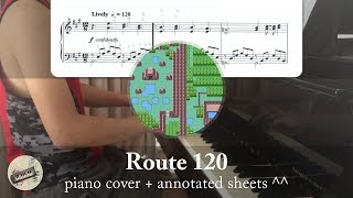 quotRoute 120quot from quotPokémon RSEquot  Piano Cover  Sheets [upl. by Glover]