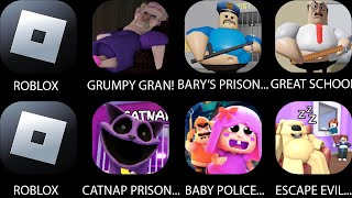 GRUMPY GRANBARRYS PRISON RUNESCAPE SCARY TEACHERCATNAP PRISON RUNBABY POLLY HOUSE ESCAPE [upl. by Hamaso]