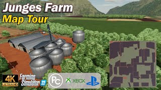 Junges Farm  Map Tour  Farming Simulator 22 [upl. by Nnylyak]