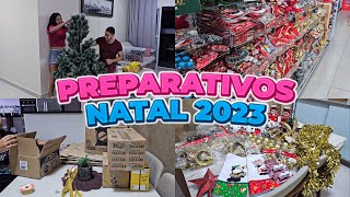 Preparativos Para o Natal 2023  Comprinhas de Natal  Fazendo Decorações [upl. by Steffi]